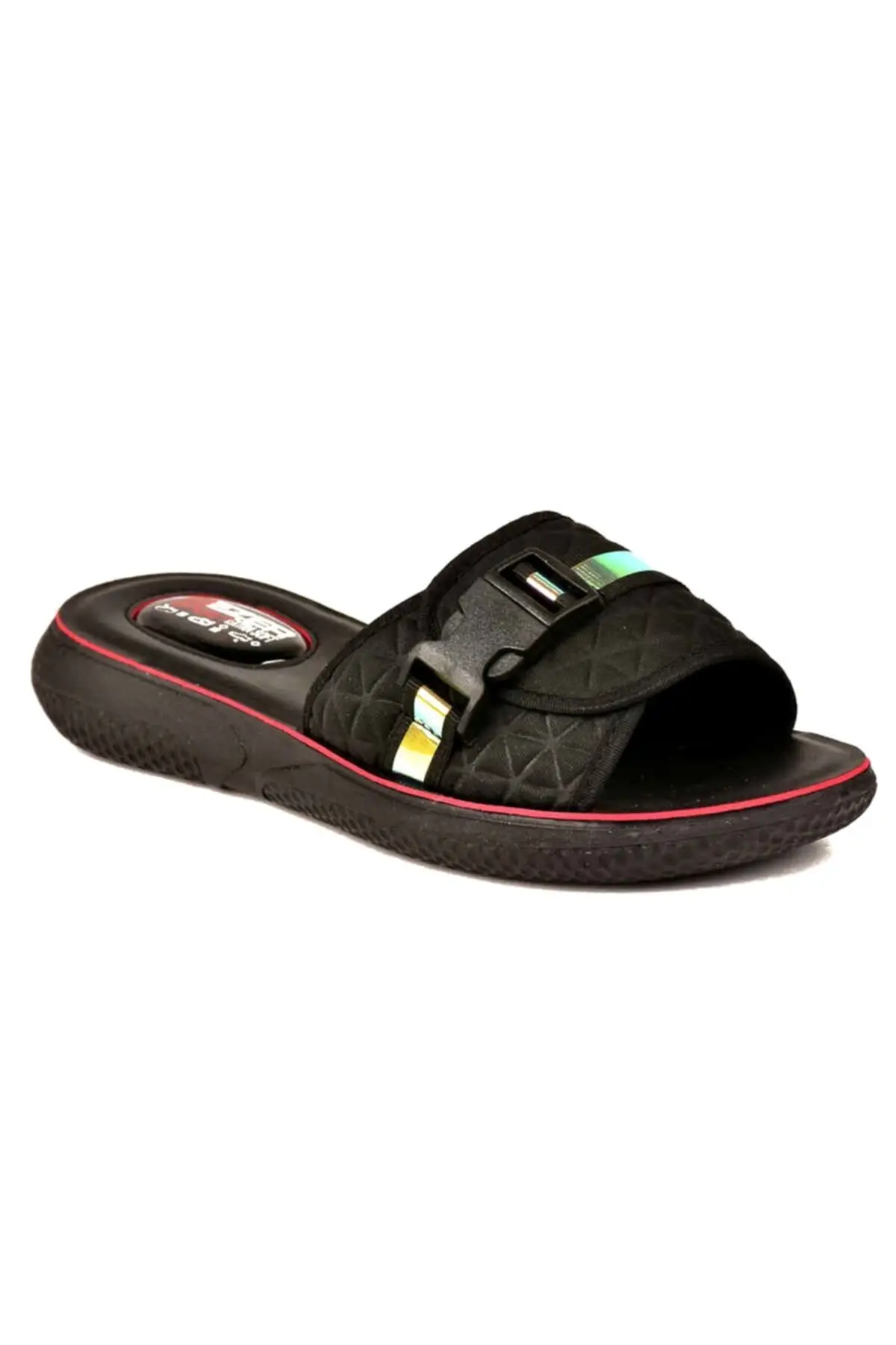 

Overhead Women Black Slippers 12257-Stylish design-Convenient-Quality