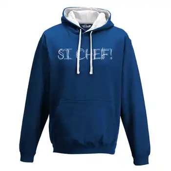 

Hood Sweatshirt Two-Tone You Chef Series Response Tv Television Program 3 S