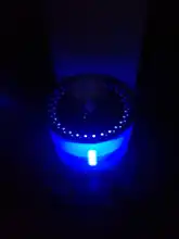 Dispensador de agua automático para gatos y perros, bebedero ultra silencioso, estilo fuente, con luz LED, USB, tazón ideal para mascotas pequeñas, capacidad de 2,4 L