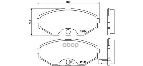 Колодки Тормозные Передние Brembo P56045 Brembo арт. P56045
