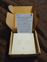 Interruptor de luz inteligente para el hogar, pulsador táctil de pared con o sin cable neutro, funciona con Alexa, Google Home, Hub necesario de 2 vías, 1/2/3 entradas, EU, Tuya, ZigBee