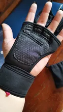 Guantes antideslizantes para gimnasio para hombre y mujer, 1 par, antigolpes, para entrenamiento de levantamiento de pesas, medio dedo, ciclismo de montaña