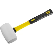 Киянка резиновая белая с фиберглассовой ручкой STAYER 450 г 20533-450 Профессионал