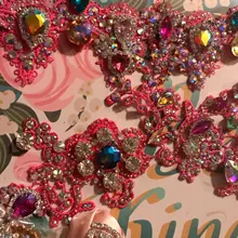 Diamantes de imitación sin adhesivo por calor súper brillantes, cristal AB, parte trasera plana, costura, strass y tela, prendas de vestir, decoraciones de pedrería, SS3-SS50