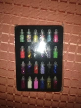 Set de 48 botellas de resina epoxi brillante, purpurina en polvo, corazón, estrella, Micro cuentas para arte de uñas, pegatinas de lentejuelas para fabricación de joyas DIY