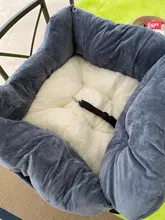 Asiento de coche para perros medianos y pequeños, cama de viaje para perros pequeños, asiento frontal/trasero, interior, portador de coche, cubierta de cama extraíble