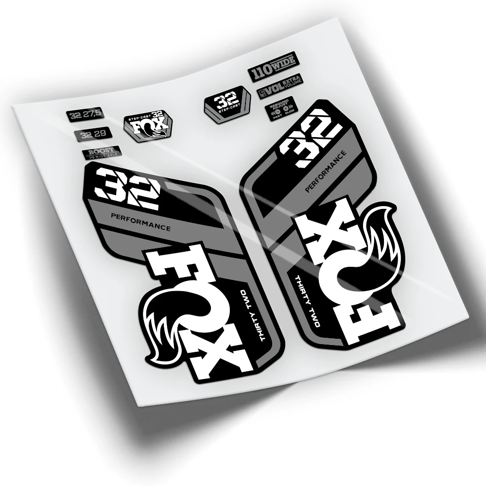Adesivi Forcina Bicicletta Fox 32 Performance 2021 Bicolore Wp408 Accessori Ciclismo Mountain Vinilos Mtb