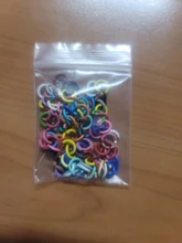 Lote de anillos de Metal de colores para hacer joyas, 100 unidades, 1,2x8mm, único abierto