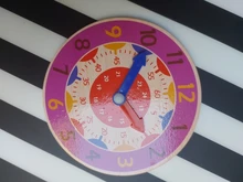 Wooden Clock Toys Teaching-Aids Montessori Second-Cognition Early-Preschool Minute Colorful