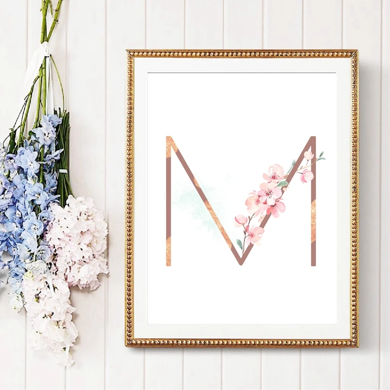 Sakura Letters  Poster Prints Wedding Decor