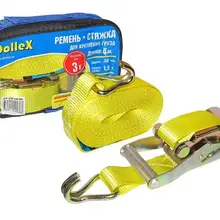 Стяжка ремень для крепления груза(8 м х 38 мм), 3,0 т(лента полиэстер+ механизм) в сумке