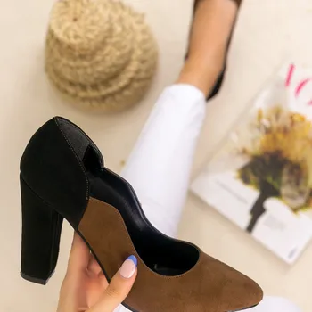 

İlene Taba Suede Black Heels Shoes