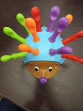 Entrenamiento enfocado en el Motor fino para niños, lucha de coordinación mano-ojo, juguete educativo para bebés erizo insertado