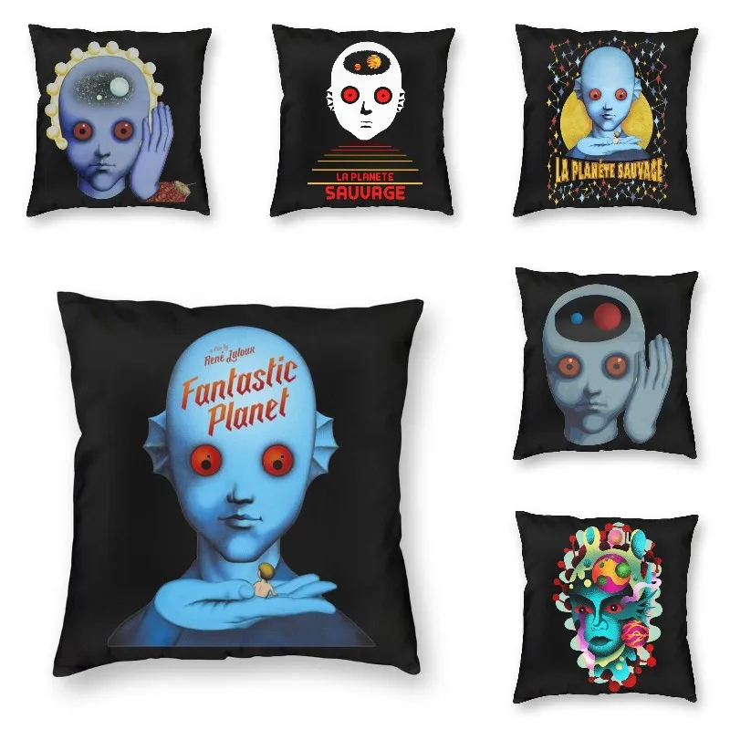 

Classic Fantastic Planet Film Cushion Cover Sci Fi Weird Movie Streetwear Alien Soft Modern Throw Pillow Case Decoration Salon