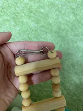 8Pcs/Set Bird Parrot Toys Wooden Hanging Swing Hammock Climbing Ladders Perches