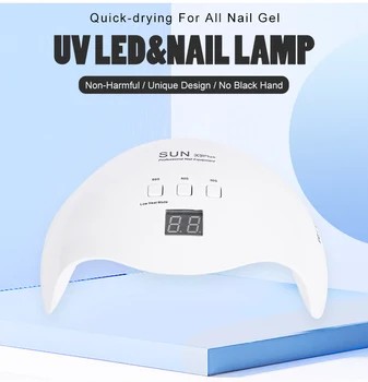 

TP 48W UV Lamp LED 21 LED Nail Lamp Nail Dryer For All Gels Polish Sun Light Infrared Sensing 10/30/99s Timer Smart For Manicure