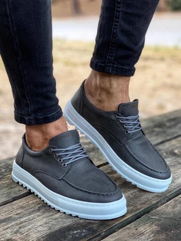 

Knack T12 Grey Color Shoes , High Quality 100% Vegan Leather Men Casual Shoes. Shoe, Sneaker , Van , Air , Basket , Flip , Trainer , Chaussure, Laofer , Gel , Young Man , Chaussures De Jeunes Hommes