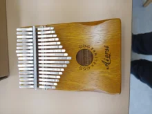 Bag Book Tune-Hammer Gecko Kalimba Thumb Instruction Koa Musical-Gift Aiersi 17-Keys