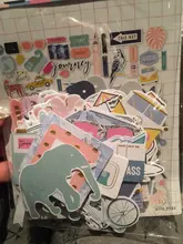 Paper Embellishments Die-Cuts Scrapbooking Journal Craft Foil-Design Printed Ephemera