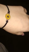Pulsera de cadena de cuerda ajustable con colgante de sol, luna, Cruz, girasol, joyería de amistad