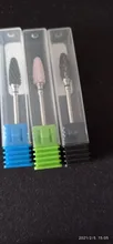 Brocas de cerámica de carburo para uñas, brocas para cortaúñas de fresado giratorio, máquina de perforación eléctrica para herramientas de manicura pedicura