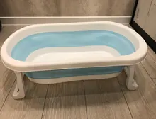 Bañera plegable grande para bebé, Cubo de baño portátil, base antideslizante, bañeras de baño portátiles para bebés recién nacidos, bañera antideslizante para niños