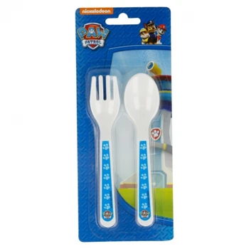 

2 PCS TODDLER PP CUTLERY SET PAW PATROL