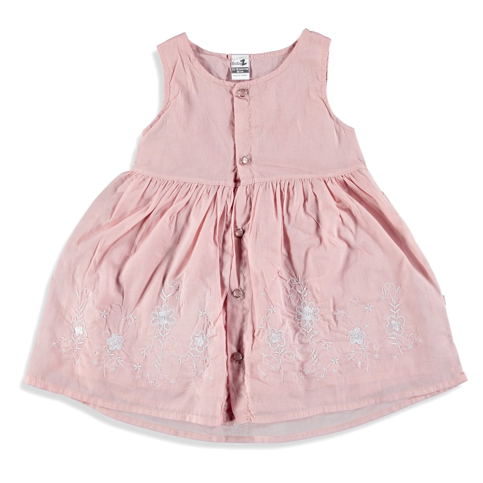 Платье для маленьких девочек с вышивкой и пуговицами ebebek BabyZ