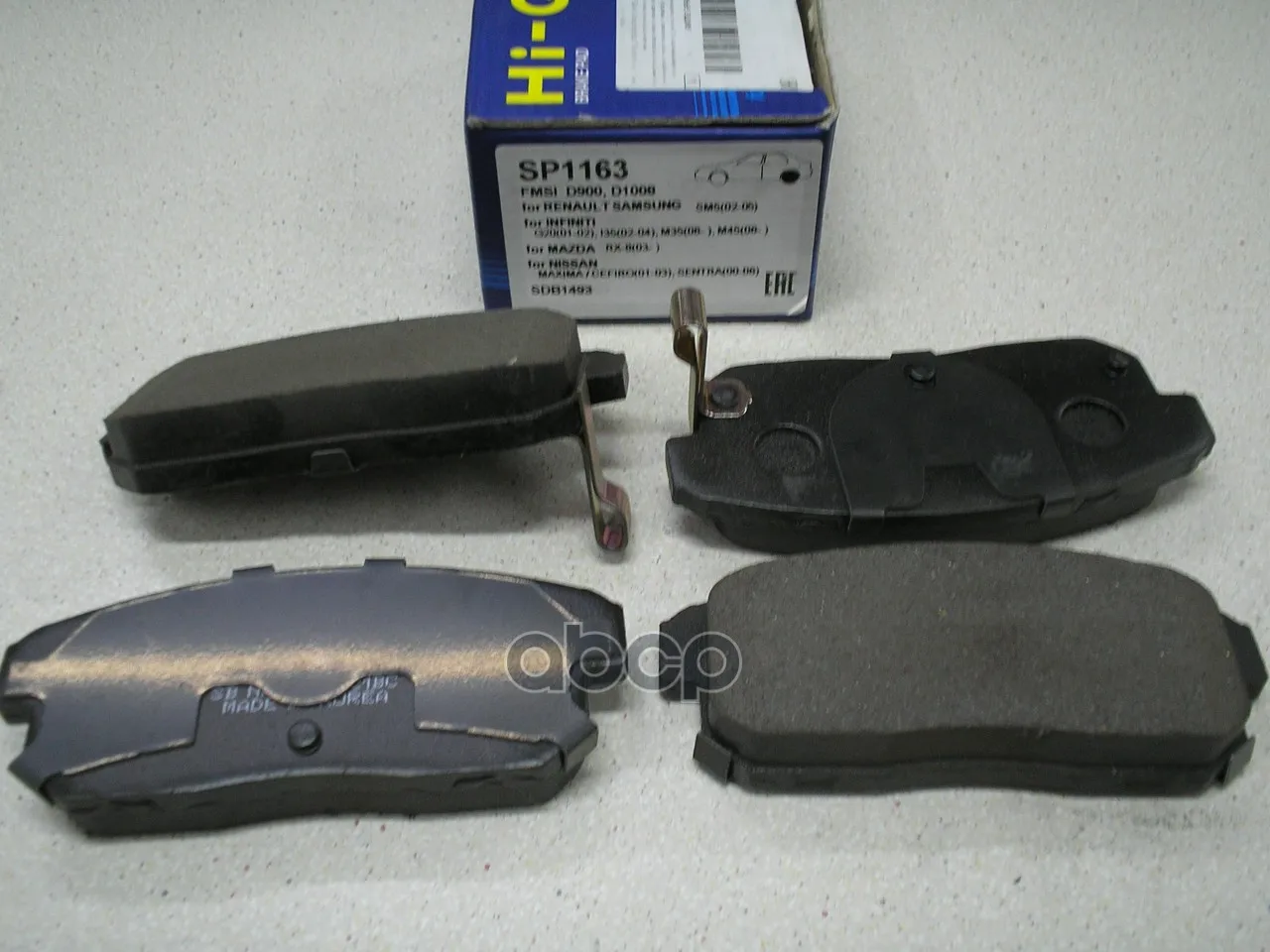 Колодки Тормозные Mazda Rx8 2.6 03-/Suzuki Ignis 1.3/1.5 00- Задние Sangsin Brake Sp1163 Sangsin brake арт. SP1163