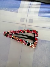 Hair-Accessories Hair-Claw Crab Imitation-Pearl-Hairpin Crystal Heart-Shape Girl Geometric