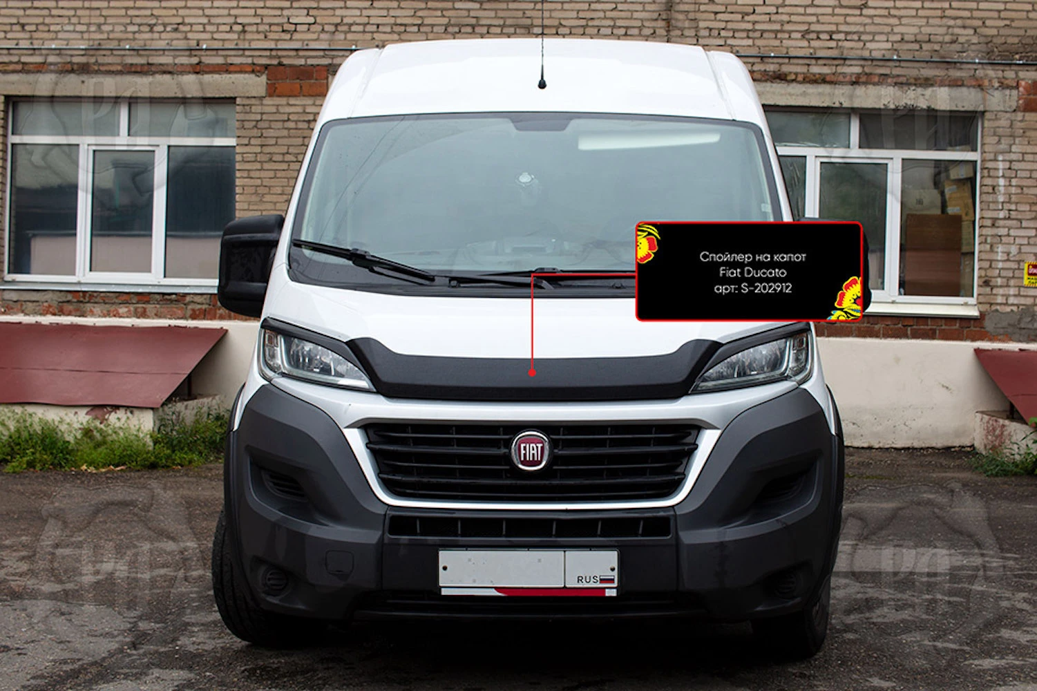 Sentimenteel Inwoner Benadering Spoiler bonnet option with adhesive tape Fiat Ducato 2014 н. in. (290  body)|Spoilers & Wings| - AliExpress