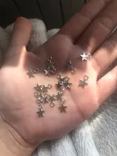 100pcs Charms Necklace Bracelet Craft Pendant-Making Tibetan Bronze DIY Handmade Silver-Color