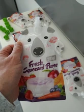 8 Uds de alta calidad con cierre exprimido fresco bolsas práctica bebé destete comida puré de reutilizable apretar para recién nacido