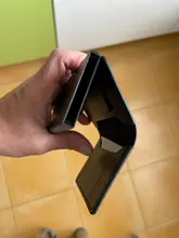 Tarjetero antirrobo de aluminio para hombre, billetera de cuero PU Unisex con bloqueo Rfid, información de seguridad