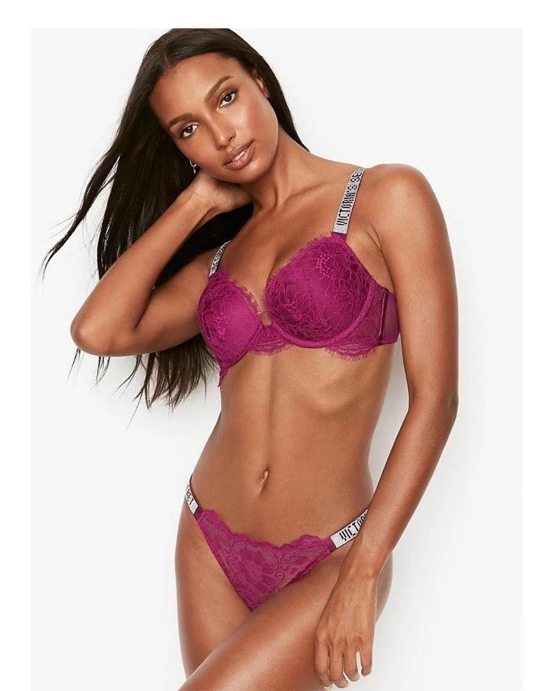 Seamless Sexy Lingerie Comfort Women Set Push Up Bra Victoria's Secret Lace Emale 2 Piece Brand Underwear Vetement Femme Seamless Sexy Lingerie Comfort Women Set Push Up Bra Victoria's Secret Lace Emale 2 Piece Brand Underwear Vetement Femme