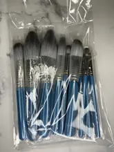 Foundation Eyeshadow Blush Synthetic-Hair-Brushes Iris-Series Beauty Mydestiny Set-Powder