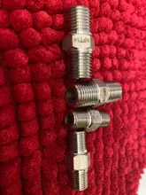 Thread Pipe-Fitting-Connector Nipple Male 304-Stainless-Steel 1/2-3/8-Hex High-Pressure-Resistant
