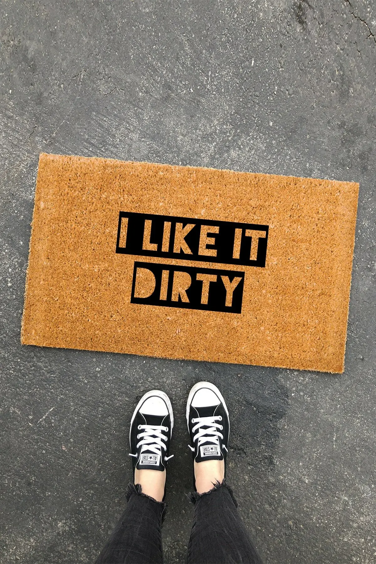 

I Like It Dirty Doormat Outdoor Dust Removal Wear-resistant Anti-skid Entrance Door Mat Scraping Mud and Sand Removing Foot Pad