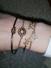 Tocona 4 unids/set moda Bohemia hoja de nudo mano brazalete enlace cadena encanto pulsera brazalete para las mujeres pulseras de oro joyería para mujer 6115