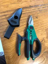 LAOA-Tijeras de electricista de 7 pulgadas, cortador de alambre, herramientas de prensado de Terminal de corte, 1,5-4mm cuadrados