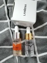 LANBENA-suero Facial blanqueador con vitamina C, esencia para la piel que aclara las manchas, elimina manchas oscuras y pecas