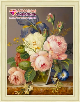 

Making Kit Diamond Mosaic Diamond painting АЖ-1512 "Vintage Bouquet"