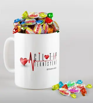 

Personalized Emergency Medical Technician Mug and Haribo Candy Gift Seti-2