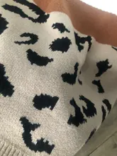 2020 de moda de leopardo de las mujeres suéter otoño invierno de las señoras o-cuello de manga completa Casual de mujer jerseys de gran tamaño