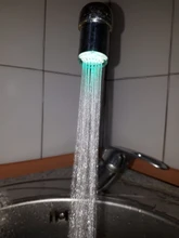 Zhangji Baño Led grifo aireador movido por agua ducha LED grifo Luz de ahorro de agua de la cocina de aireador 1/3/7 5 color elección