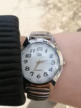 Reloj de pulsera de cuarzo con correa elástica para hombre y mujer, cronógrafo de lujo, informal, sencillo, de negocios, color dorado y plateado, nuevo