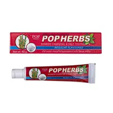 Растительная зубная паста с бамбуковым углем и солью 40 г