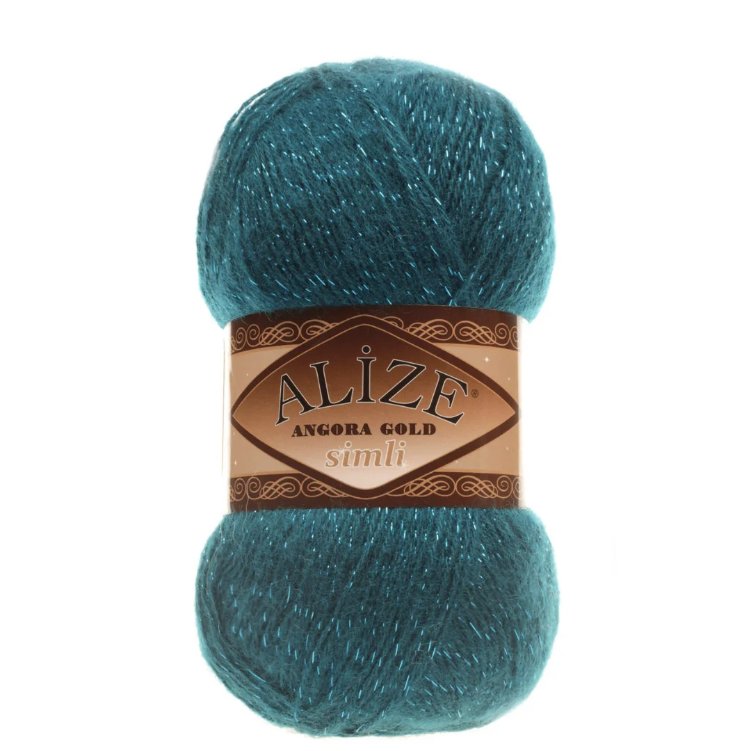 Alize Angora Gold Simli, Silvery, Knitting, Acrylic Yarn, Wool, Sweater Yarn, Crochet Yarn, Winter Yarn,n, Light Yarn, Lace