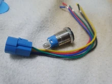 Switch Ring-Lamp-Power Symbol-Button Led-Light Metal 16mm Waterproof Self-Lock NO 1NO1NC