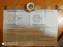 Orpesa-Reloj de pulsera mecánico para Mujer, pulsera de malla de acero inoxidable, Reloj femenino elegante